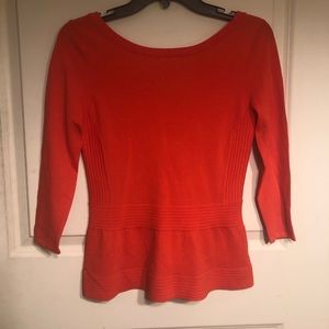 Cremieux orange top. Size XS.